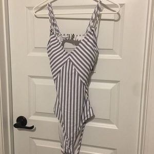 Cupshe striped one piece swimsuit